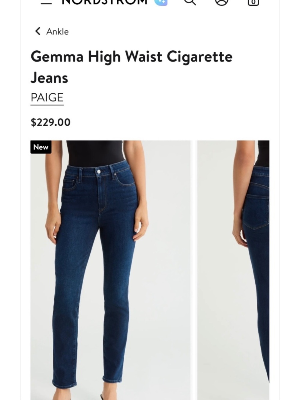 PAIGE Gemma high waisted jeans